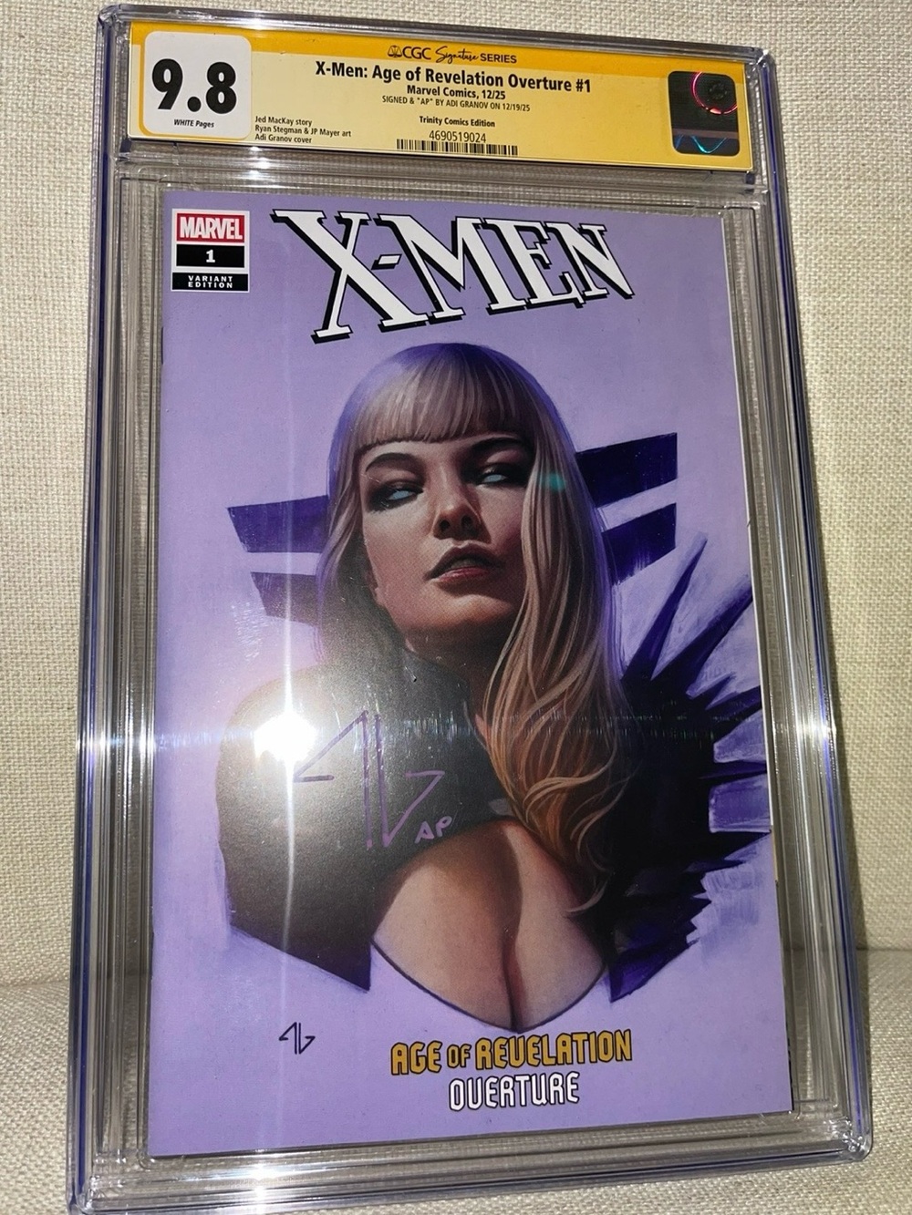 X-MEN: AGE OF REVELATION OVERTURE #1 Trinity Comics CGC SS 9.8 ADI GRANOV / AP